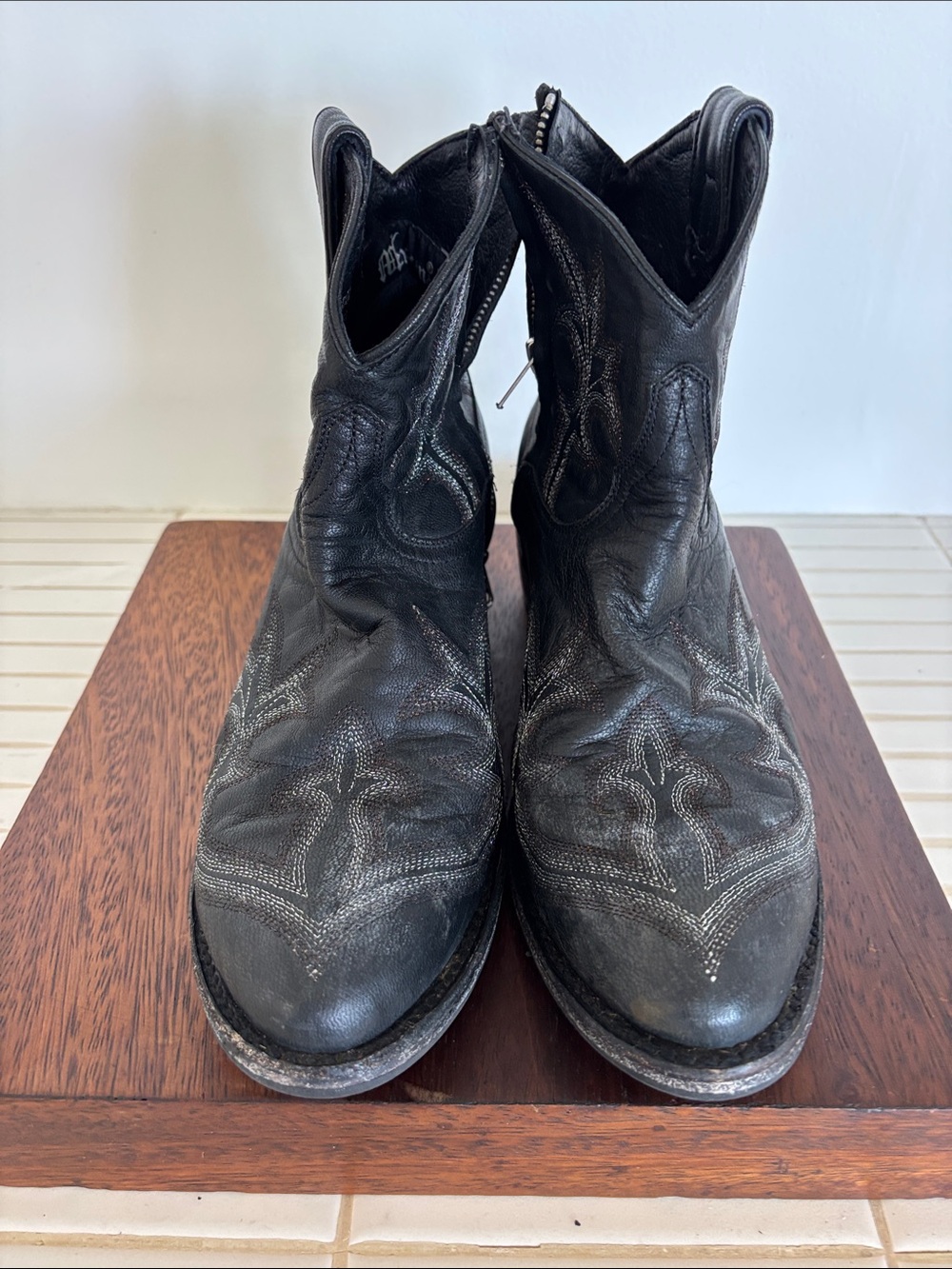 Old Gringo Black Leather Western Boots - EU40 | US9.5